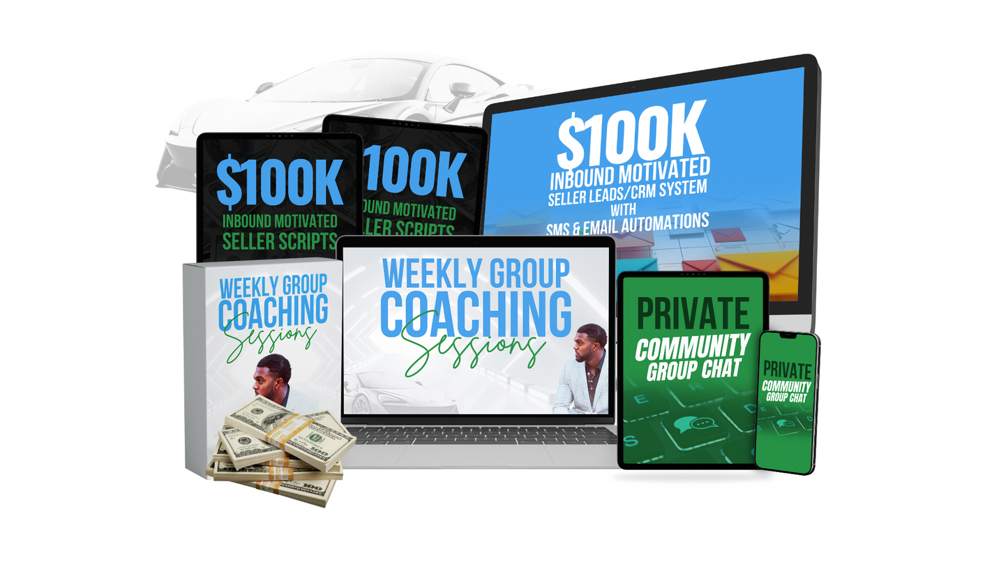 $100k Wholesale Secrets Bundle-Live Coaching plus Deal Closing Assistance